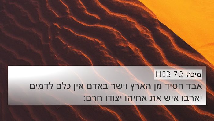מיכה 7:2 HEB Bible Verse Image