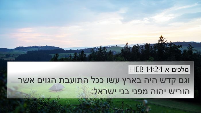 מלכים א 14:24 HEB Bible Verse Image