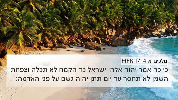 מלכים א 17:14 HEB Bible Verse Image