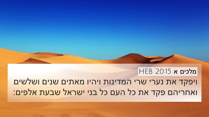 מלכים א 20:15 HEB Bible Verse Image