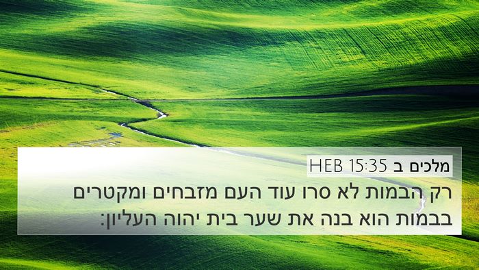 מלכים ב 15:35 HEB Bible Verse Image