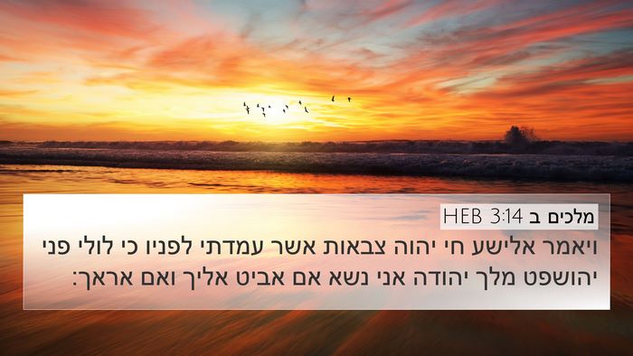 מלכים ב 3:14 HEB Bible Verse Image