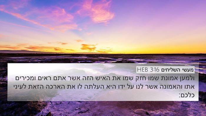 מעשי השליחים 3:16 HEB Bible Verse Image