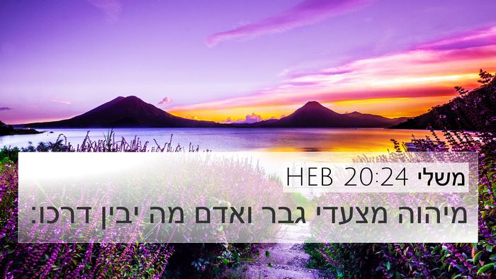 משלי 20:24 HEB Bible Verse Image