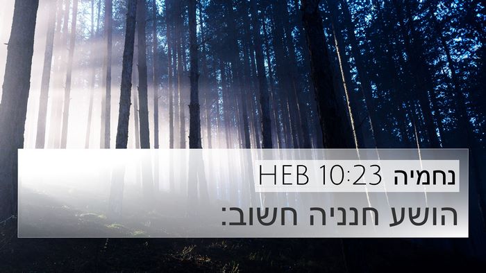 נחמיה 10:23 HEB Bible Verse Image
