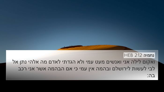 נחמיה 2:12 HEB Bible Verse Image