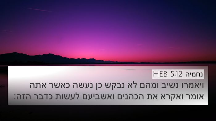 נחמיה 5:12 HEB Bible Verse Image