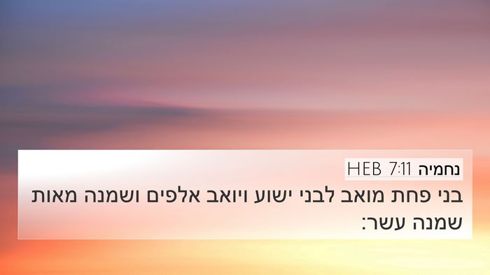 נחמיה 7:11 HEB Bible Verse Image