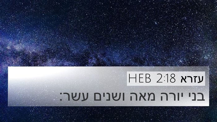 עזרא 2:18 HEB Bible Verse Image