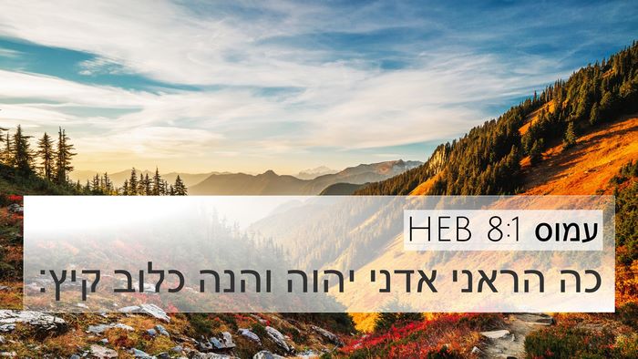 עמוס 8:1 HEB Bible Verse Image