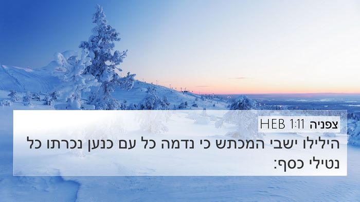 צפניה 1:11 HEB Bible Verse Image