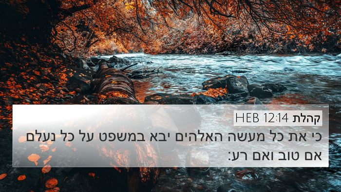 קהלת 12:14 HEB Bible Verse Image