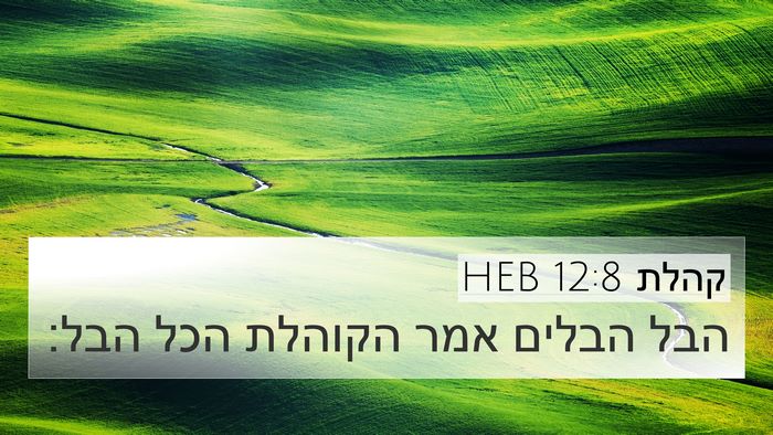 קהלת 12:8 HEB Bible Verse Image
