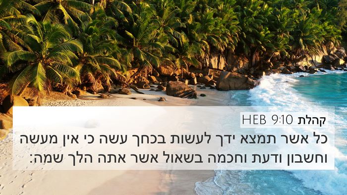 קהלת 9:10 HEB Bible Verse Image