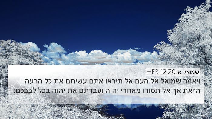 שמואל א 12:20 HEB Bible Verse Image