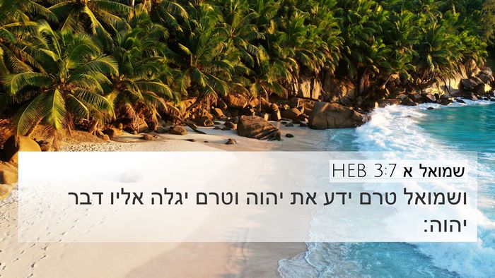 שמואל א 3:7 HEB Bible Verse Image