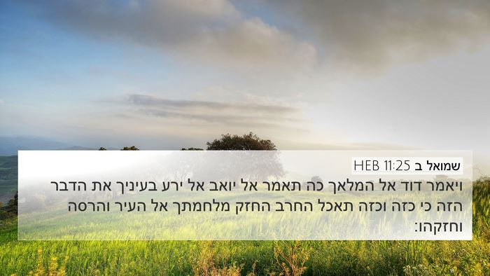 שמואל ב 11:25 HEB Bible Verse Image