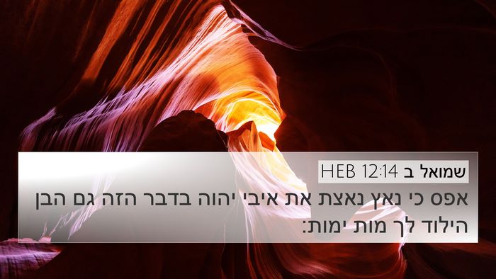 שמואל ב 12:14 HEB Bible Verse Image