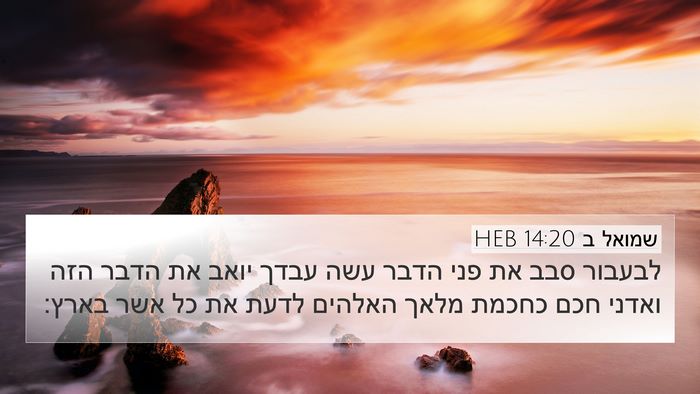 שמואל ב 14:20 HEB Bible Verse Image
