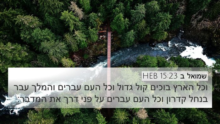 שמואל ב 15:23 HEB Bible Verse Image