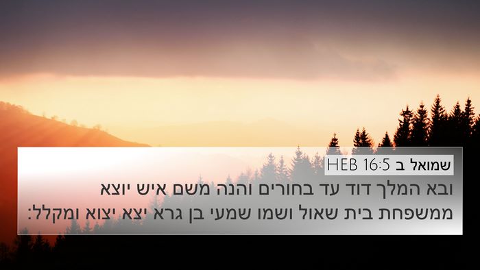 שמואל ב 16:5 HEB Bible Verse Image