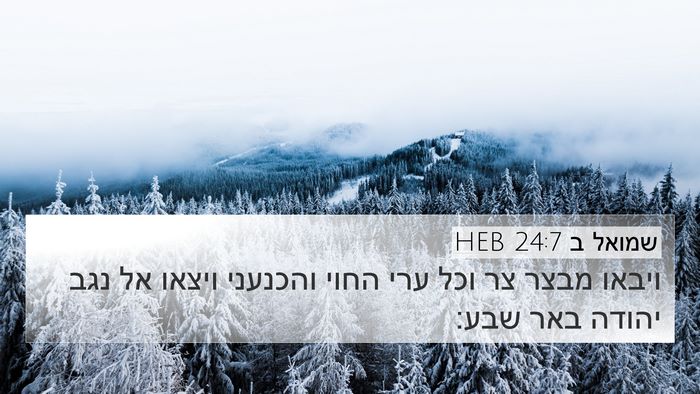 שמואל ב 24:7 HEB Bible Verse Image