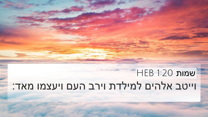 שמות 1:20 HEB Bible Verse Image