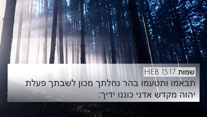 שמות 15:17 HEB Bible Verse Image