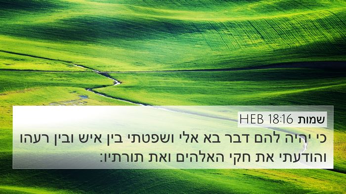 שמות 18:16 HEB Bible Verse Image