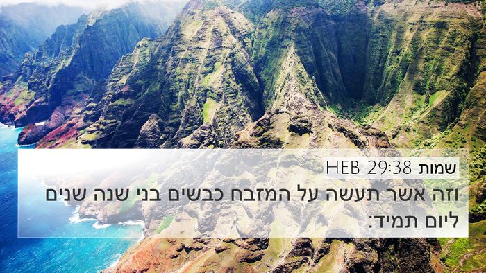שמות 29:38 HEB Bible Verse Image