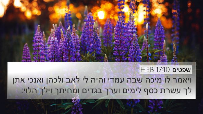 שפטים 17:10 HEB Bible Verse Image