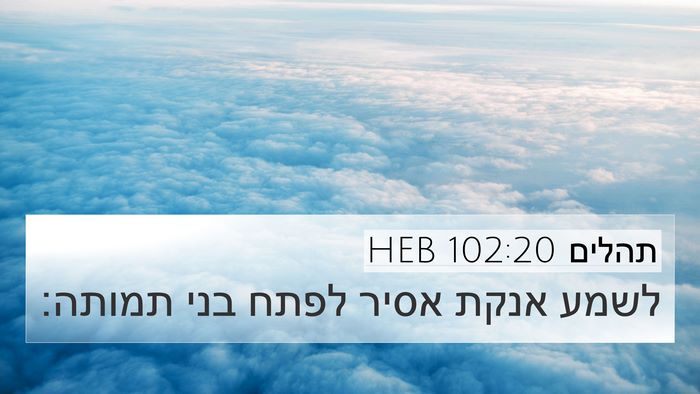 תהלים 102:20 HEB Bible Verse Image
