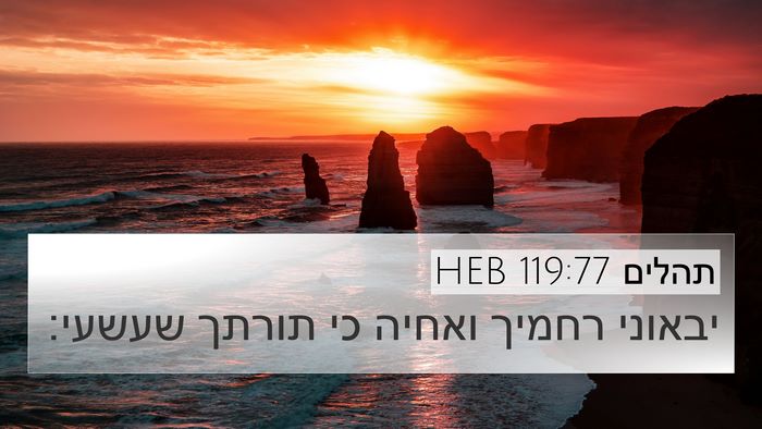 תהלים 119:77 HEB Bible Verse Image