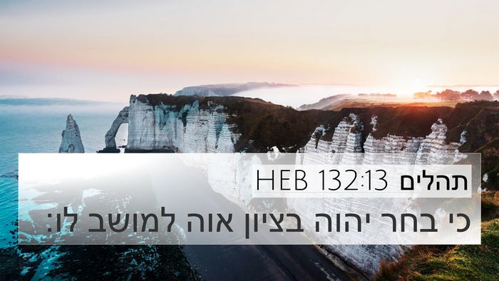 תהלים 132:13 HEB Bible Verse Image