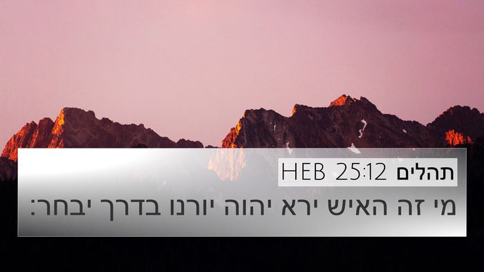 תהלים 25:12 HEB Bible Verse Image