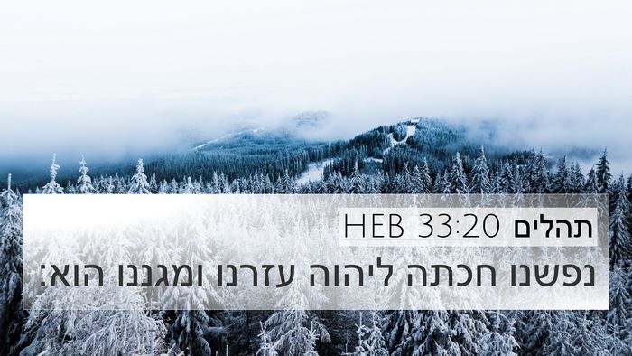 תהלים 33:20 HEB Bible Verse Image