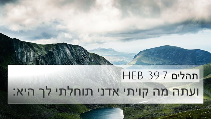 תהלים 39:7 HEB Bible Verse Image