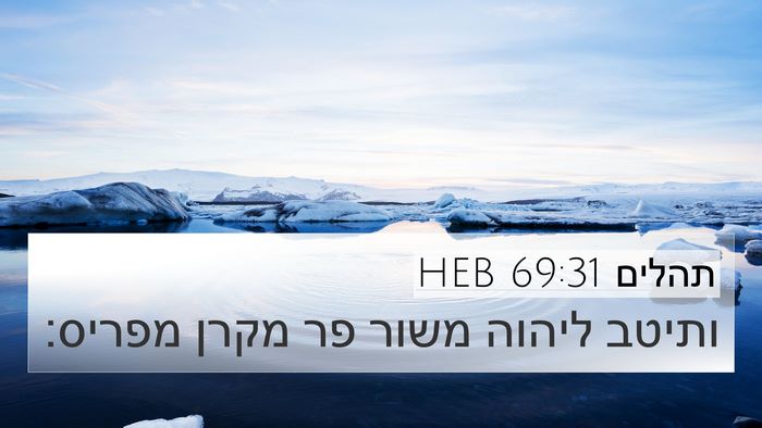 תהלים 69:31 HEB Bible Verse Image