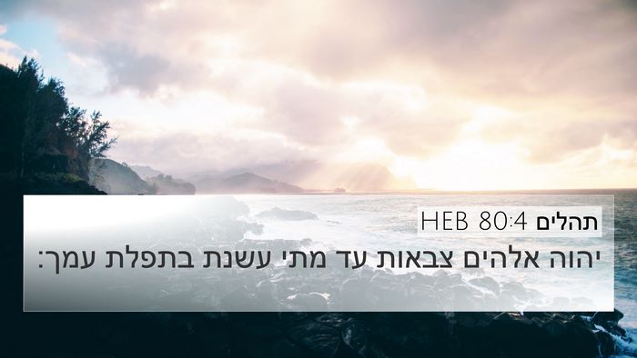 תהלים 80:4 HEB Bible Verse Image