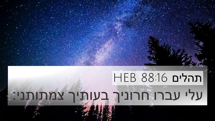 תהלים 88:16 HEB Bible Verse Image