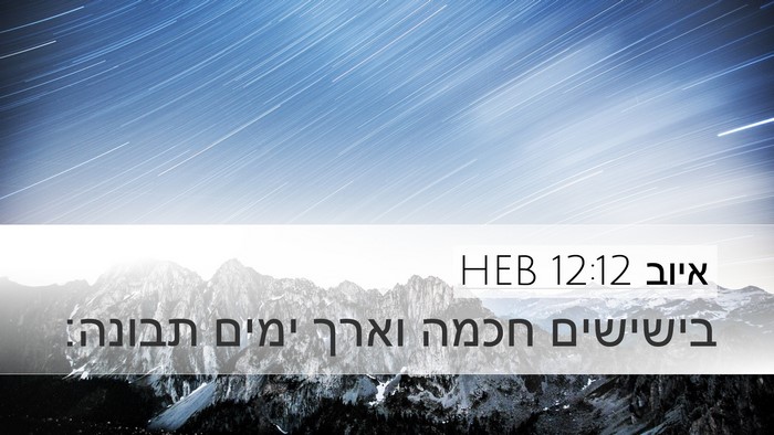 איוב 12:12 HEB Bible Verse Image