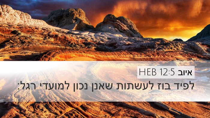 איוב 12:5 HEB Bible Verse Image