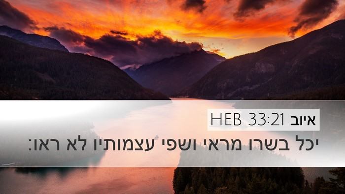 איוב 33:21 HEB Bible Verse Image