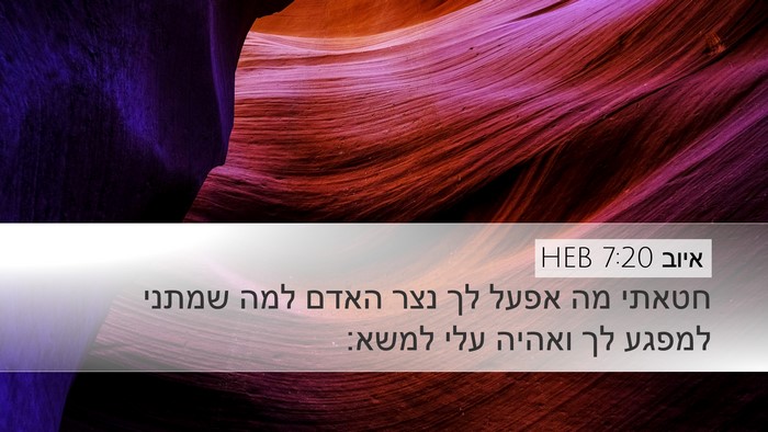 איוב 7:20 HEB Bible Verse Image