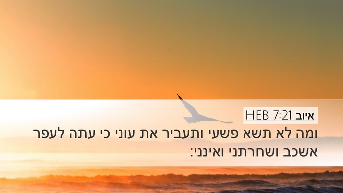 איוב 7:21 HEB Bible Verse Image