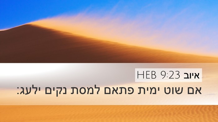 איוב 9:23 HEB Bible Verse Image