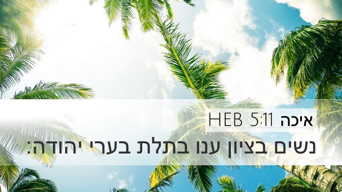 איכה 5:11 HEB Bible Verse Image