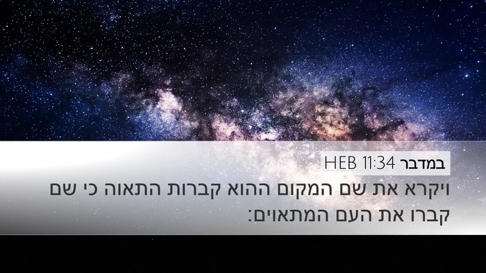 במדבר 11:34 HEB Desktop Wallpaper - ויקרא את שם המקום ההוא - Desktop Bible Verse Wallpaper
