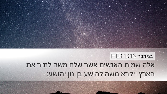 במדבר 13:16 HEB Bible Verse Image