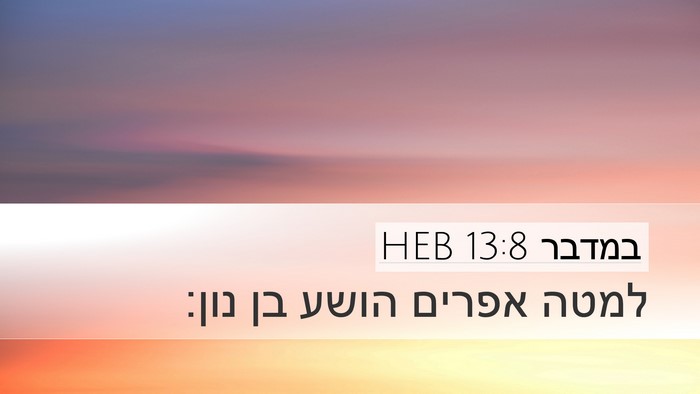 במדבר 13:8 HEB Bible Verse Image